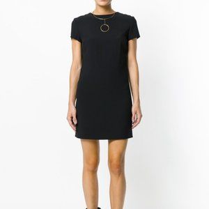 BRAND NEW Helmut Lang Black Frayed Edge Sleeve Mini  Dress